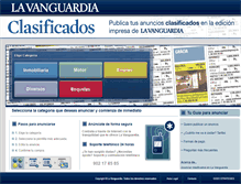 Tablet Screenshot of clasificados.lavanguardia.com