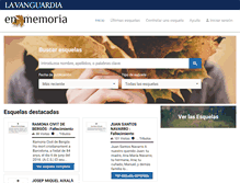 Tablet Screenshot of enmemoria.lavanguardia.com